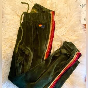 Aviator Nation Velvet Velour Joggers Size S